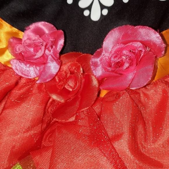 Skeleton Costume Dress Cold Shoulder New Large - Picture 3 of 7